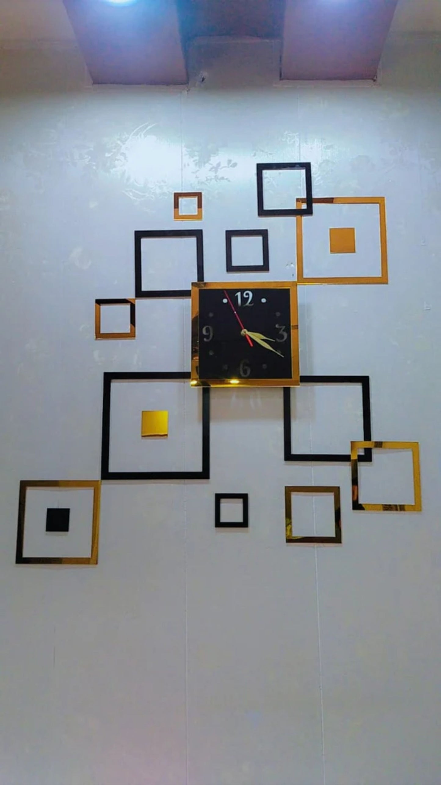 Modern Acrylic Squares Clock
