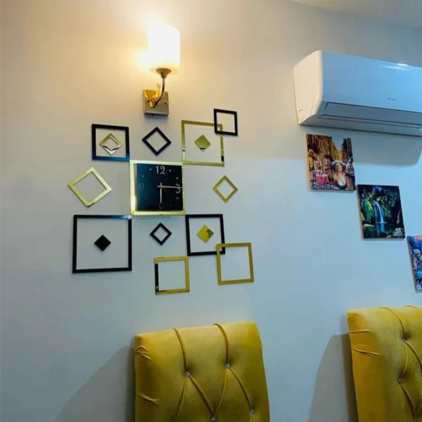 Modern Acrylic Squares Clock