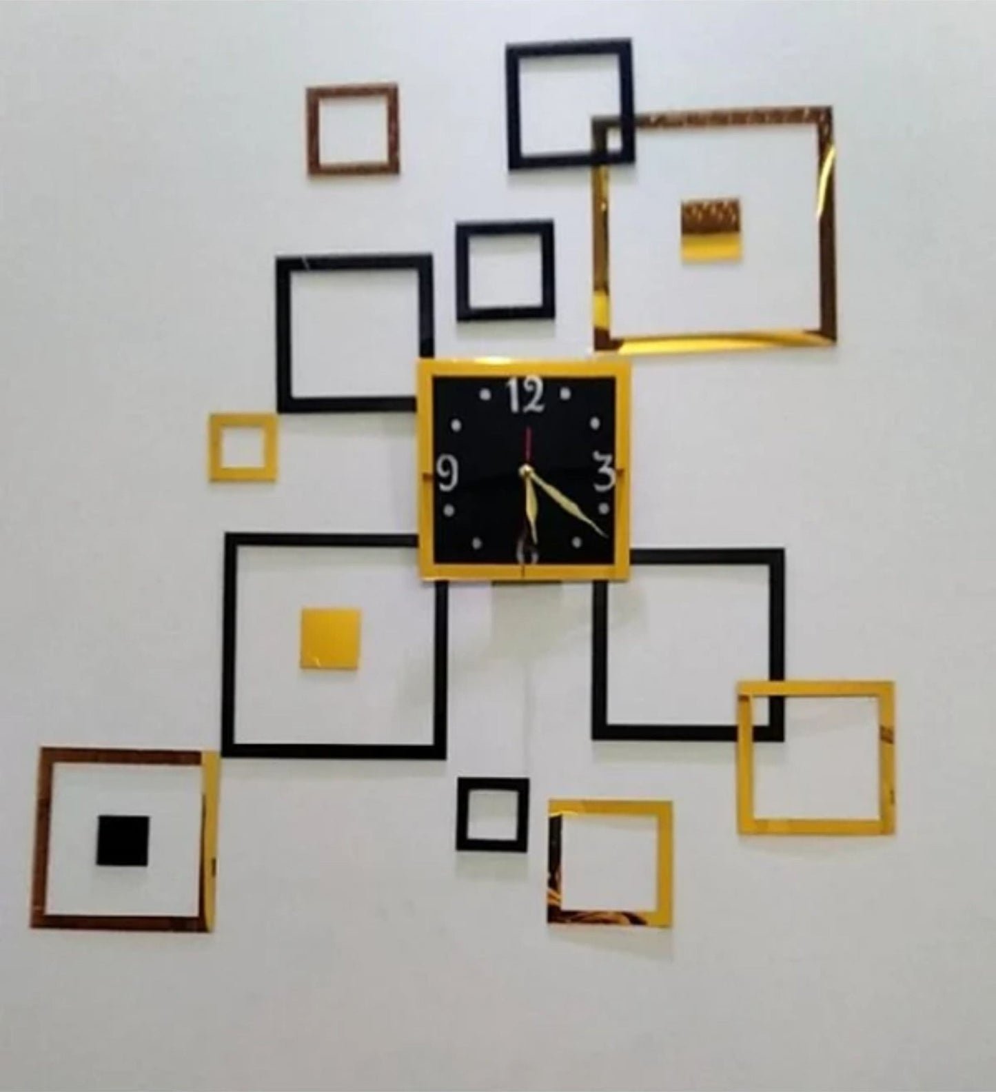 Modern Acrylic Squares Clock - Snz Clocks