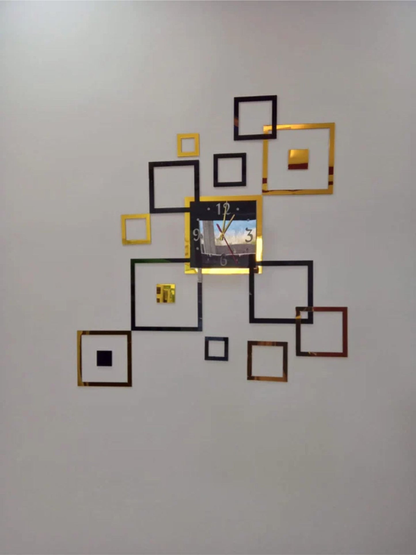 Modern Acrylic Squares Clock - Snz Clocks