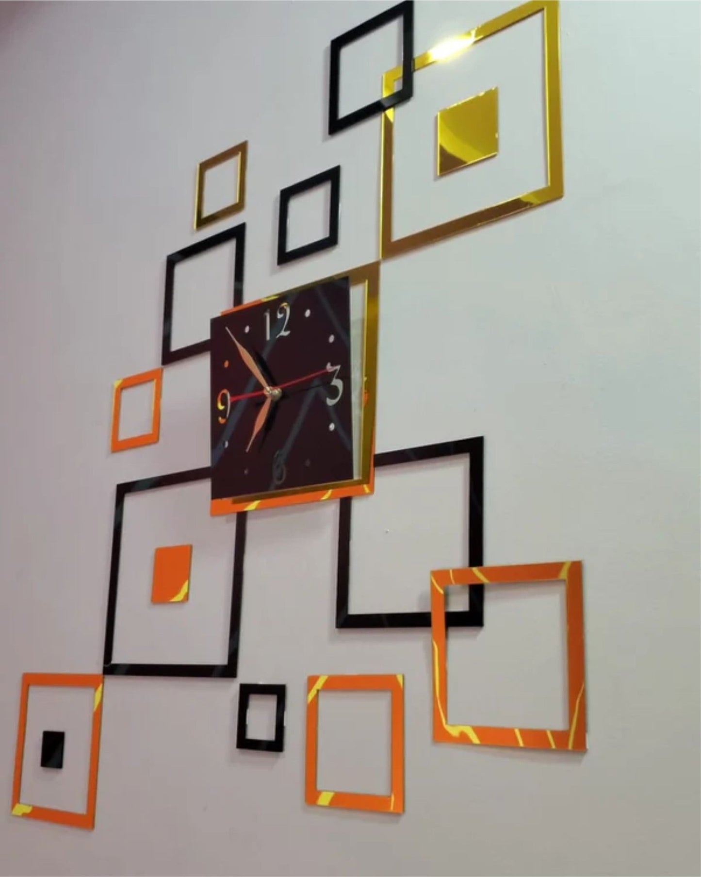 Modern Acrylic Squares Clock - Snz Clocks
