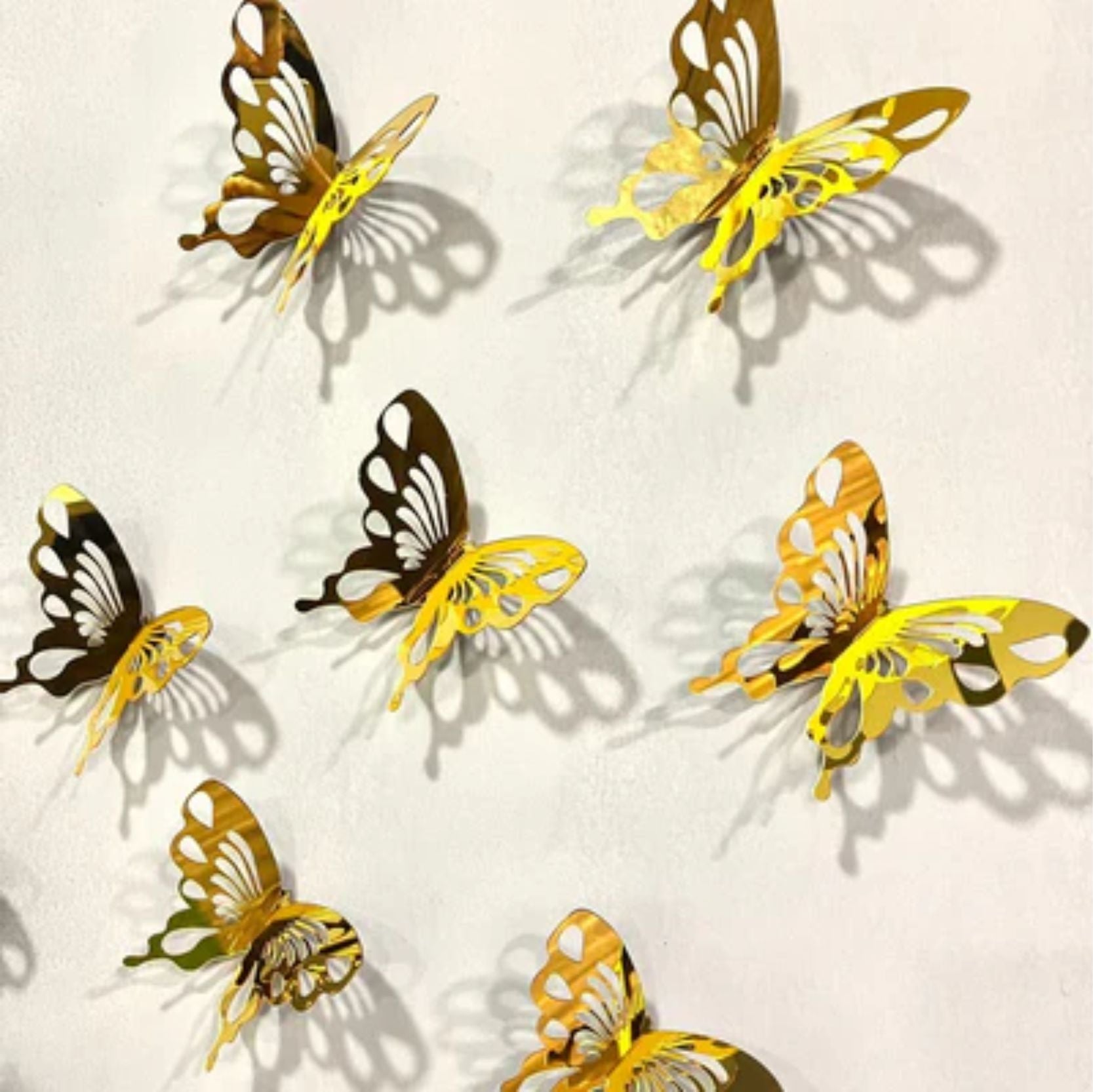 Acrylic Mirror Butterflies - Snz Clocks