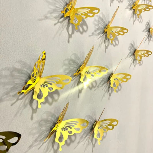 Acrylic Mirror Butterflies - Snz Clocks
