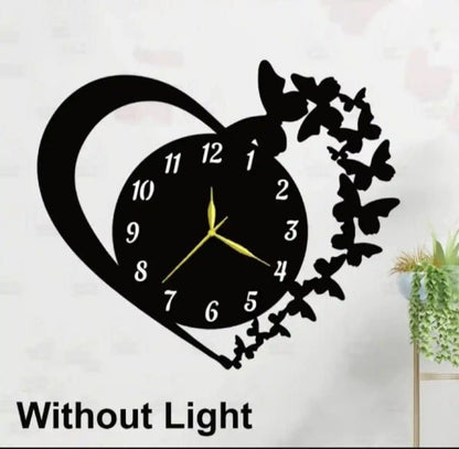 Heart Butterfly Clock - Snz Clocks