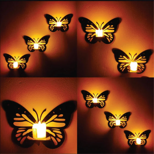 Pack of 3 Butterfly Shelf
